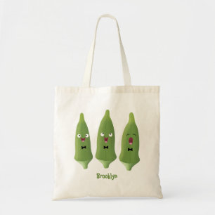 Bolsa Tote Bela caricatura de okra