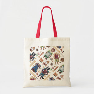 Bolsa Tote Bela e a Besta, Boneca de Papel, Louis Wain