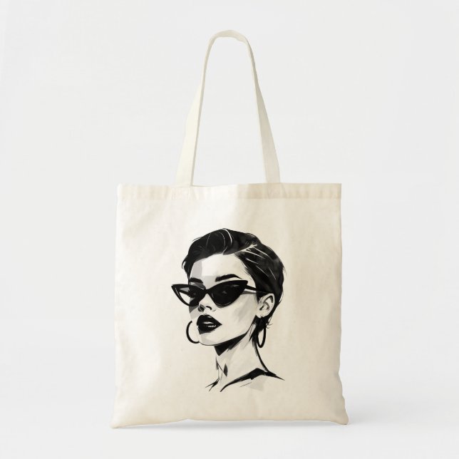 Bolsa Tote Bela e Força Tote Bag - Moda Artística (Frente)