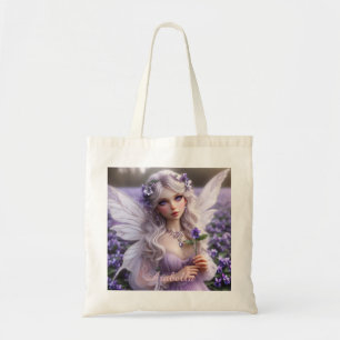 Bolsa Tote Bela Fada de Fevereiro em Violetas