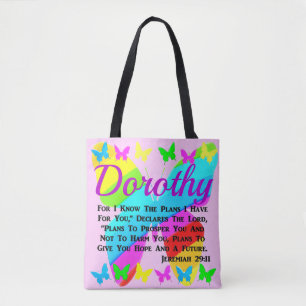 BOLSA TOTE BELA MANTEIGA JEREMIAH 29:11 PERSONALIZADA