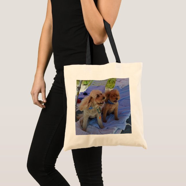 Bolsa Tote Bela Pets Cockapoo Cães Praia Foto Única (Frente (produto))