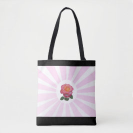 Bolsa Tote Bela Rosa Rosa & Raios Rosa