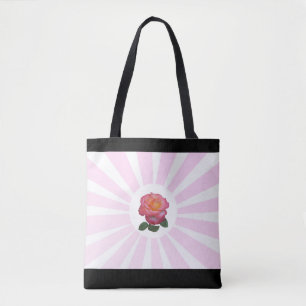 Bolsa Tote Bela Rosa Rosa & Raios Rosa