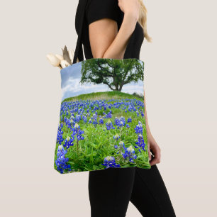 Bolsa Tote Belas Bluebonnets Fotografia Texas