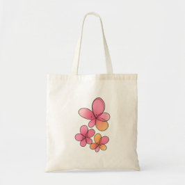 Bolsa Tote belas flores - saco ecológico