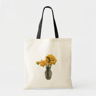 Bolsa Tote Belas Freesias Florais Amarelas 
