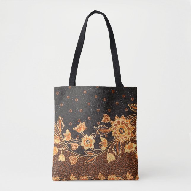 Bolsa Tote Beleza de Batik, Indonésia malaia (Frente)