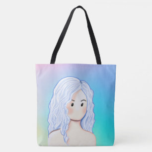 Bolsa Tote Beleza de Cabelo Prateado