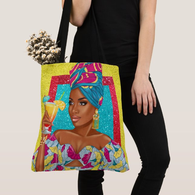 Bolsa Tote Beleza de Verão (Close Up)