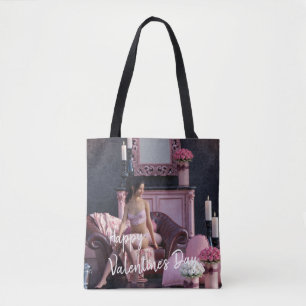 Bolsa Tote Beleza do dia de os namorados na Lingerie do sofá