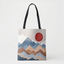 Bolsa Tote Beleza do Pôr do Sol nas Montanhas