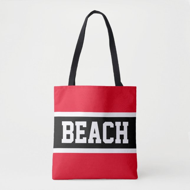 Bolsa Tote Belga Diversão Atletic Brilhante Vermelho Negra Ne (Frente)