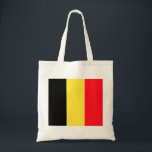 Bolsa Tote belgium<br><div class="desc">Bandeira da Bélgica. Bandeira nacional da Bélgica (holandesa: Vlag van België, francês: Drapeau de la Belgique, alemão: Flagge Belgiens) contém três bandas verticais iguais, de preto (lado oposto), amarelo e vermelho. As cores foram tiradas das cores do Ducado do Brabante, e a design vertical pode ser baseada na bandeira da...</div>