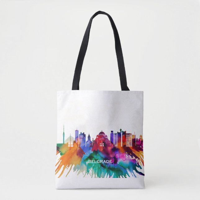 Bolsa Tote Belgrado Skyline (Frente)