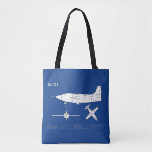 Bolsa Tote Bell X-1 - ABD (Planos de Impressão Blueprint do A