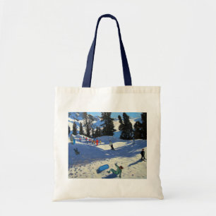 Bolsa Tote Belle azul Plagne do pequeno trenó