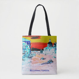 Bolsa Tote *~* Bellissima. Língua italiana Venezia