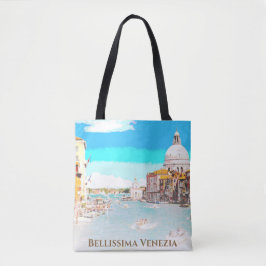 Bolsa Tote ** Bellissima - Língua italiana Venezia Veneza