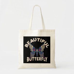 Bolsa Tote belo-borboleta-retrorvetor-arte-ilustração