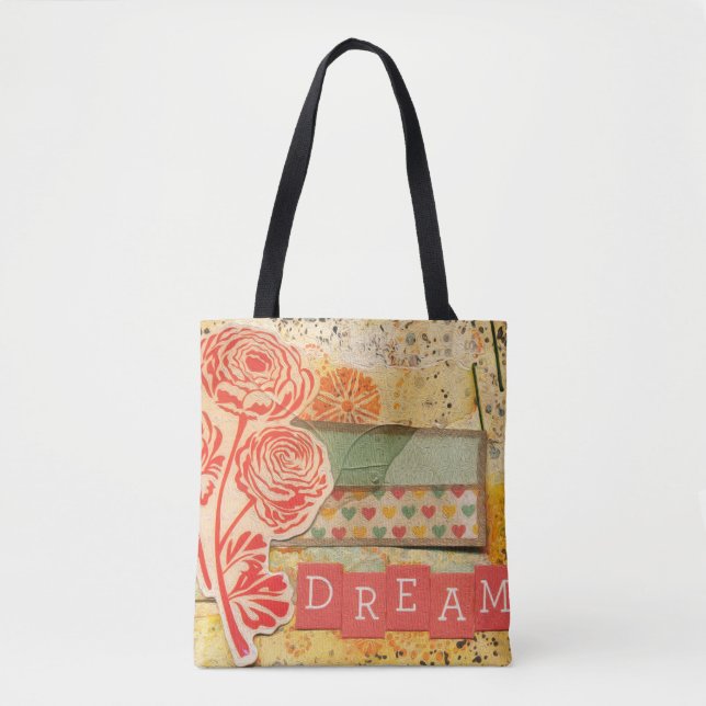 Bolsa Tote Belo Buquê de Flores  (Frente)