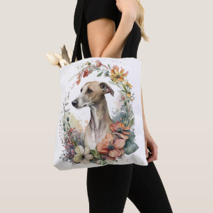 BOLSA TOTE BELO CÃO DE BRANQUETA BRANCO E COLAR