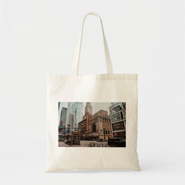 Bolsa Tote Belo Centro Chicago Illinois (Frente)