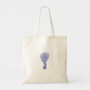 Bolsa Tote Belo desenho botânico da Lavanda