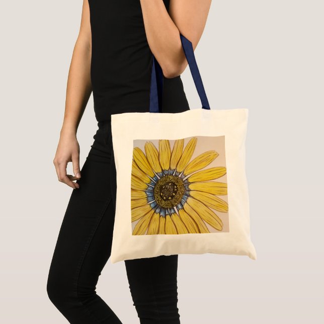 Bolsa Tote Belo esboço manual de Flor Tote Bag (Frente (produto))