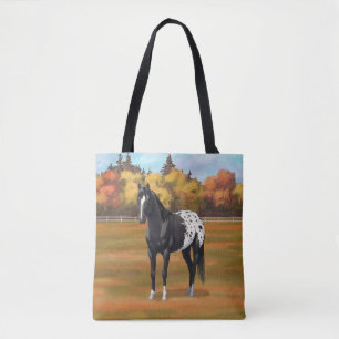 Bolsa Tote Belo Estalhão do Cavalo do Quarto de Appaloosa Pr