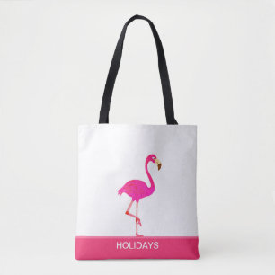 Bolsa Tote Belo Flamingo a Rosa e Branco