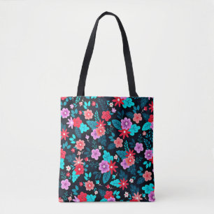 Bolsa Tote Belo Fundo Floral Ditsy-56676
