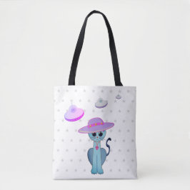 Bolsa Tote Belo Gato em um Chapéu
