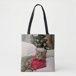 Bolsa Tote Belo Gato Preto e Branco