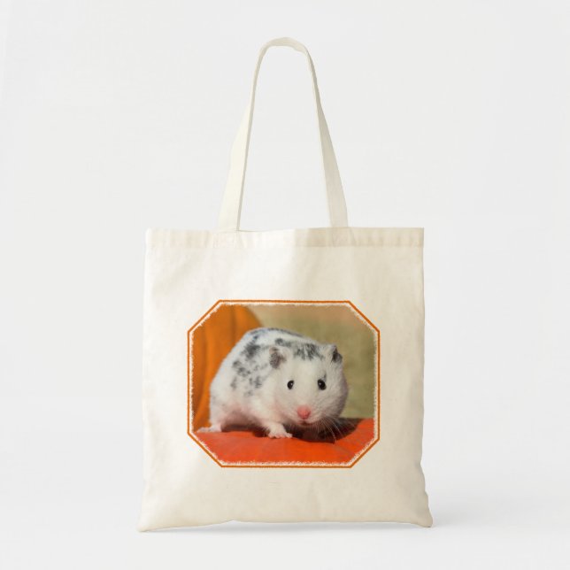 Bolsa Tote Belo Hamster Sírio, Negro Encarado Engraçado (Frente)