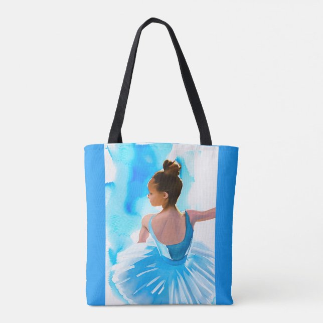 Bolsa Tote Belo Jovem Ballerina em Azul (Verso)