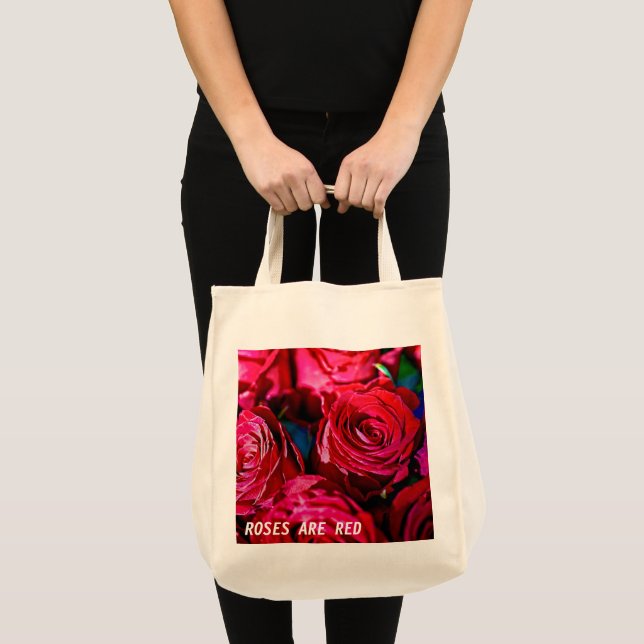 Bolsa Tote Belo Monte De Rosas vermelhas (Frente (produto))