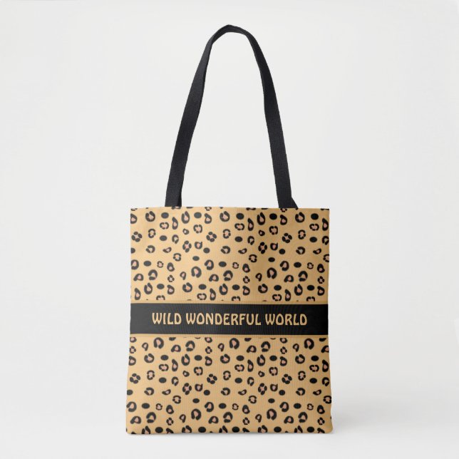 Bolsa Tote Belo padrão de Tigre Na moda selvagem (Frente)