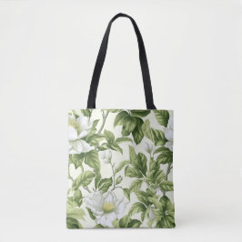 Bolsa Tote Belo padrão floral clássico
