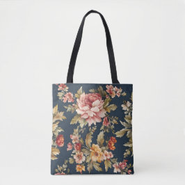 Bolsa Tote Belo Padrão Floral Italiano