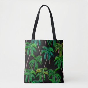 Bolsa Tote Belo padrão floral sem costura acrílico w