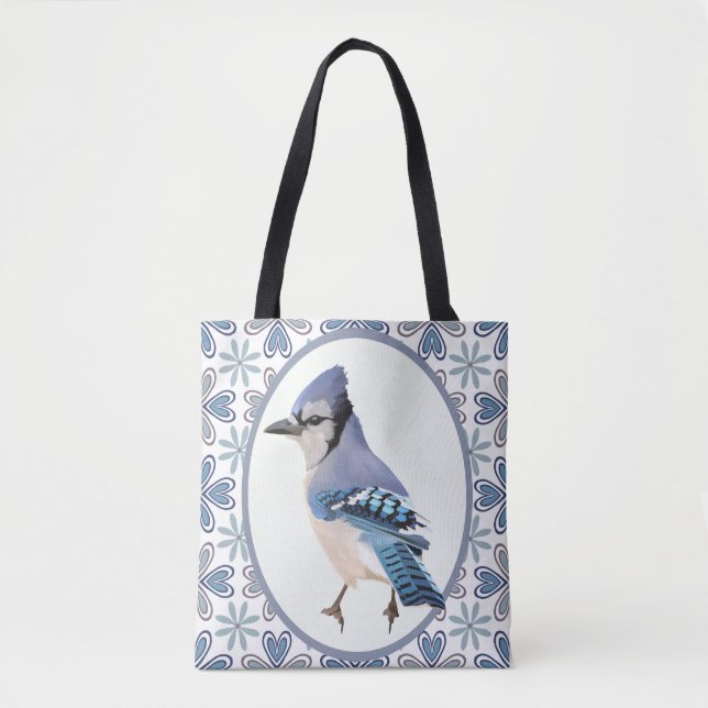 Bolsa Tote Belo Pássaro Azul (Frente)