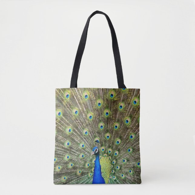 Bolsa Tote Belo Pássaro Peacock (Frente)