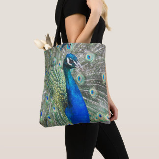 Bolsa Tote Belo Penas de Pavão Azul