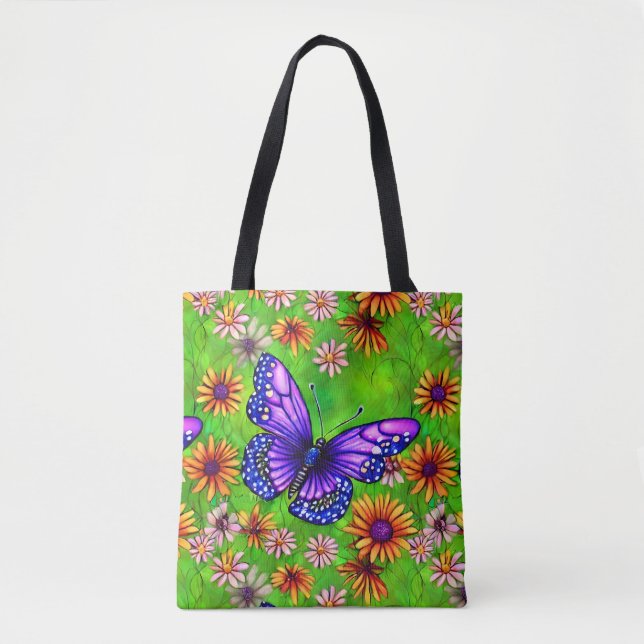 Bolsa Tote Belo Prado Flor de Borboleta (Frente)