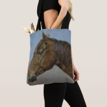 Belo Retrato de Cavalo Marrom