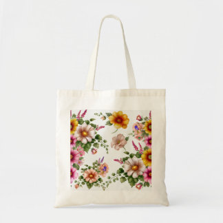Bolsa Tote belo saco de design de flores