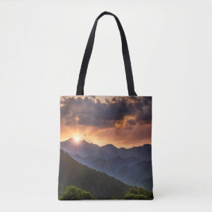 Bolsa Tote Belo Sol Sobre As Montanhas