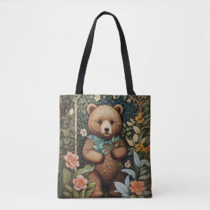 Bolsa Tote Belo Urso Castanho William Morris Inspirou