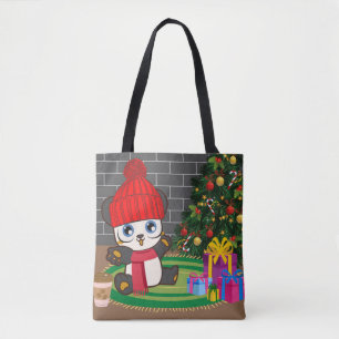 Bolsa Tote Belo urso de natal